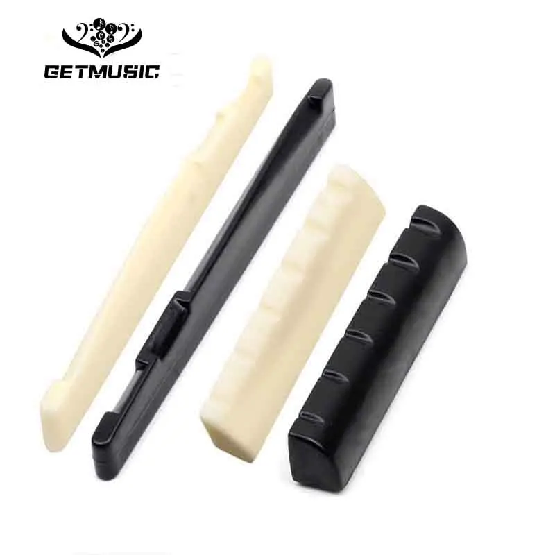 

100PCS 6 String Plastic Acoustic Guitar Bridge Nut and 43x7.6-8.2MM/72x6.5-7.5MM
