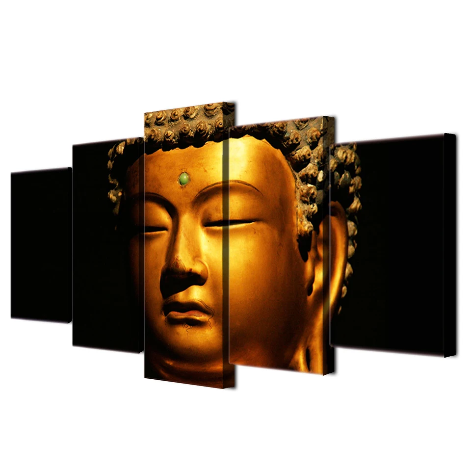 HD Printed golden buddha Painting Canvas Print room decor print poster picture canvas Free shipping/NY-6352 | Дом и сад