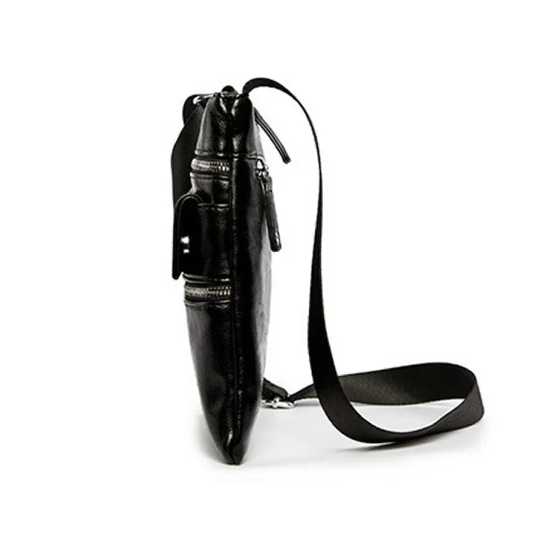 Мужская сумка через плечо маленькая Дизайнерская Дорожная с клапаном мужская