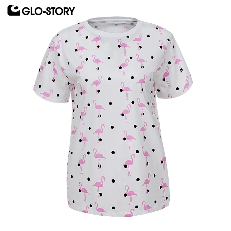 GLO STORY 2019 летние женские повседневные красные хлопковые футболки с круглым