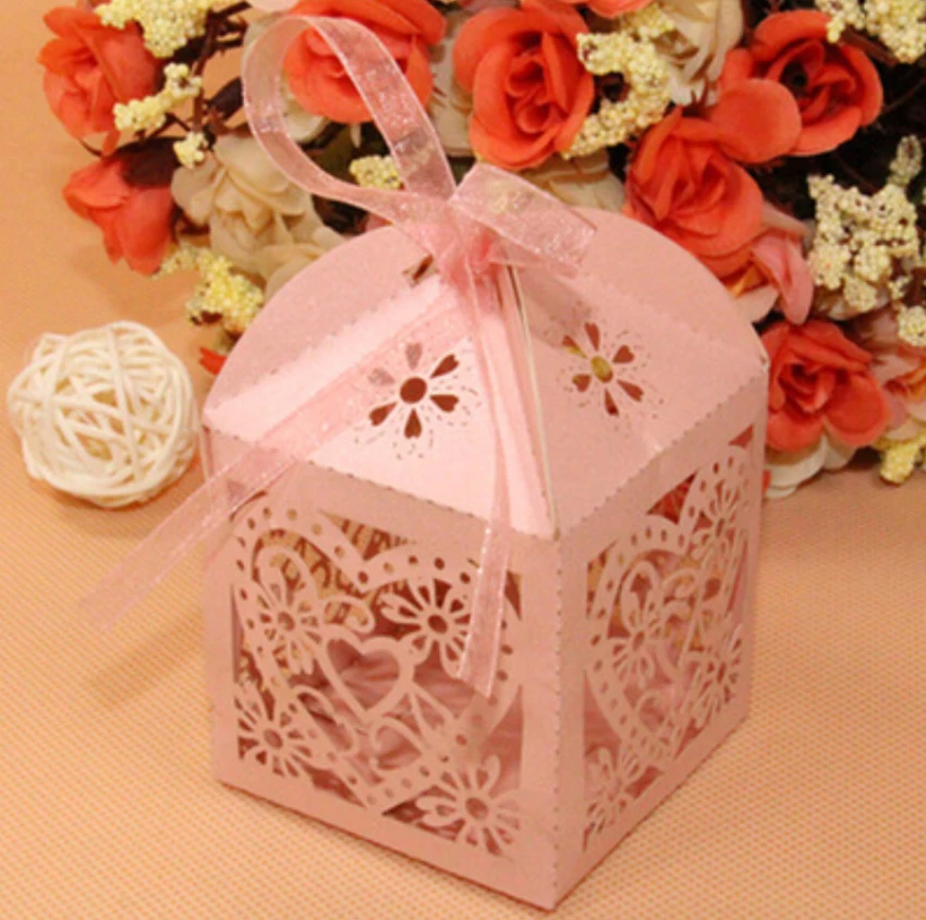 Pink Новые 5 шт. коробки для свадебного торта, роскошные новые подарочные украшения, вечерние, Сладкое Яблоко, для конфет, бумажная упаковка, милые, розовые, белые, для девушек - Цвет: Pink