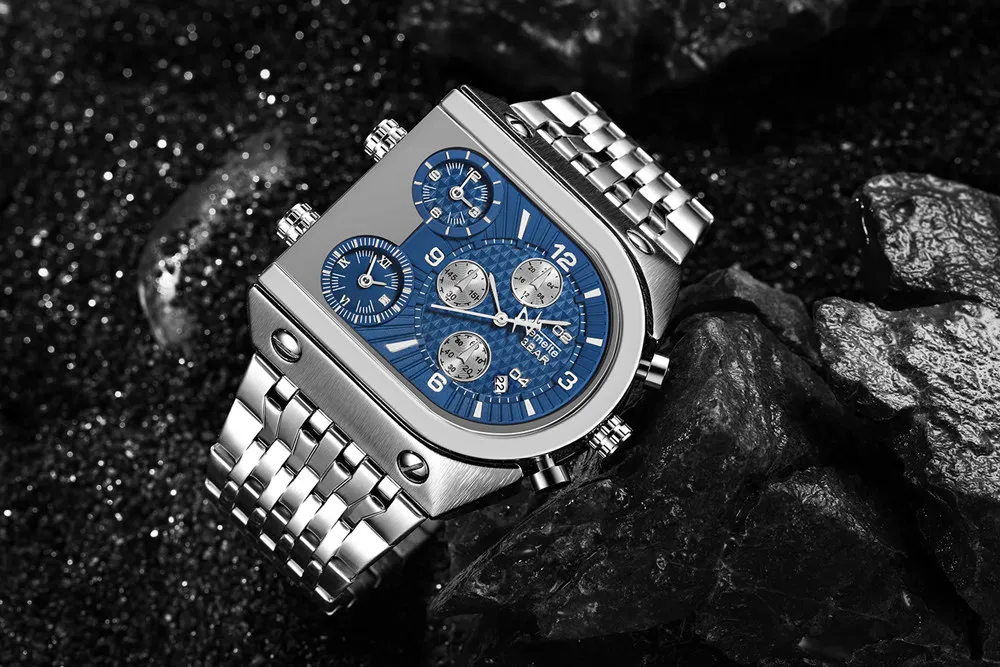 Relogio dourado Masculino Лидирующий бренд TEMEITE кварцевые часы мужские военные водонепроницаемые деловые наручные часы Роскошный Золотой подарок часы