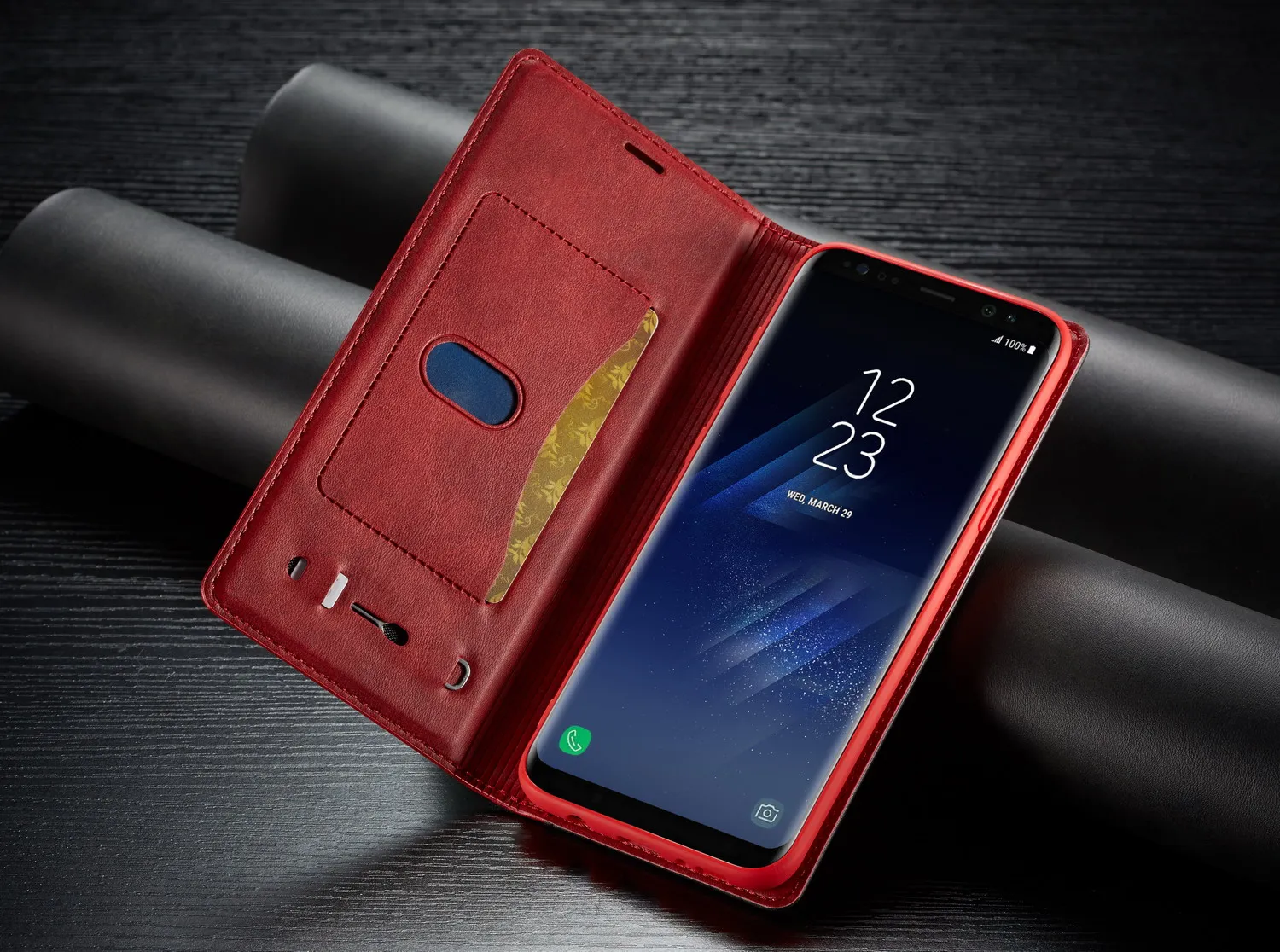 Кожаный флип-чехол для Samsung Galaxy S8 S8 Plus, роскошный чехол-держатель для карт для Samsung Galaxy S8 Plus, мягкий силиконовый чехол для телефона