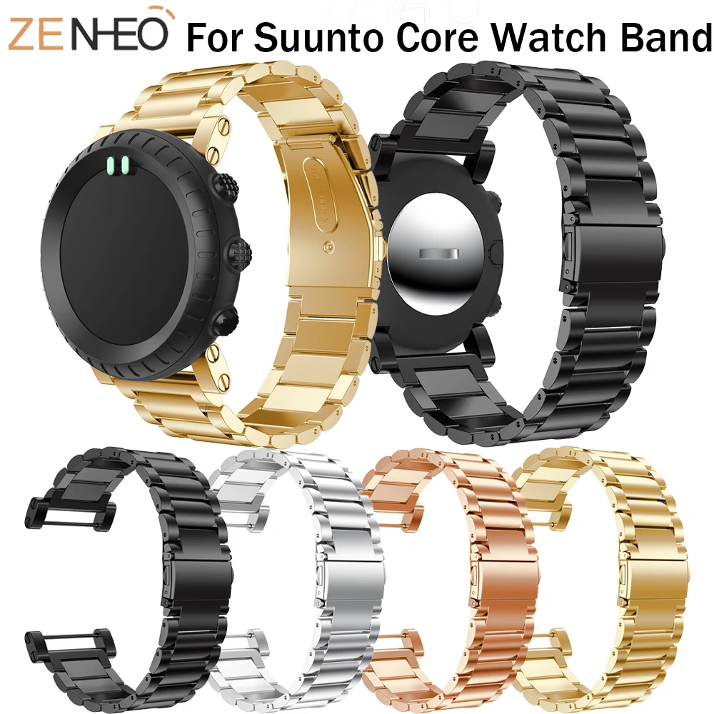 Ремешок из нержавеющей стали для часов Suunto Core браслет Ремешки наручных замена