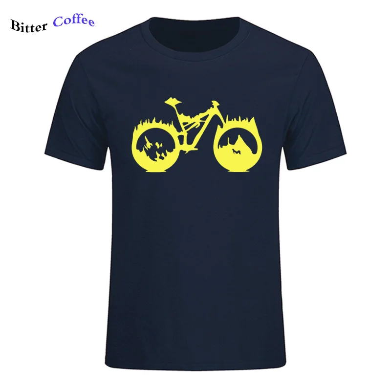 

Hot Sale Newest Design MTB Enduro Biker T Shirt Men Mountain Biker T-shirt Bicycle T shirt Rider Mountains Printed Tshirt