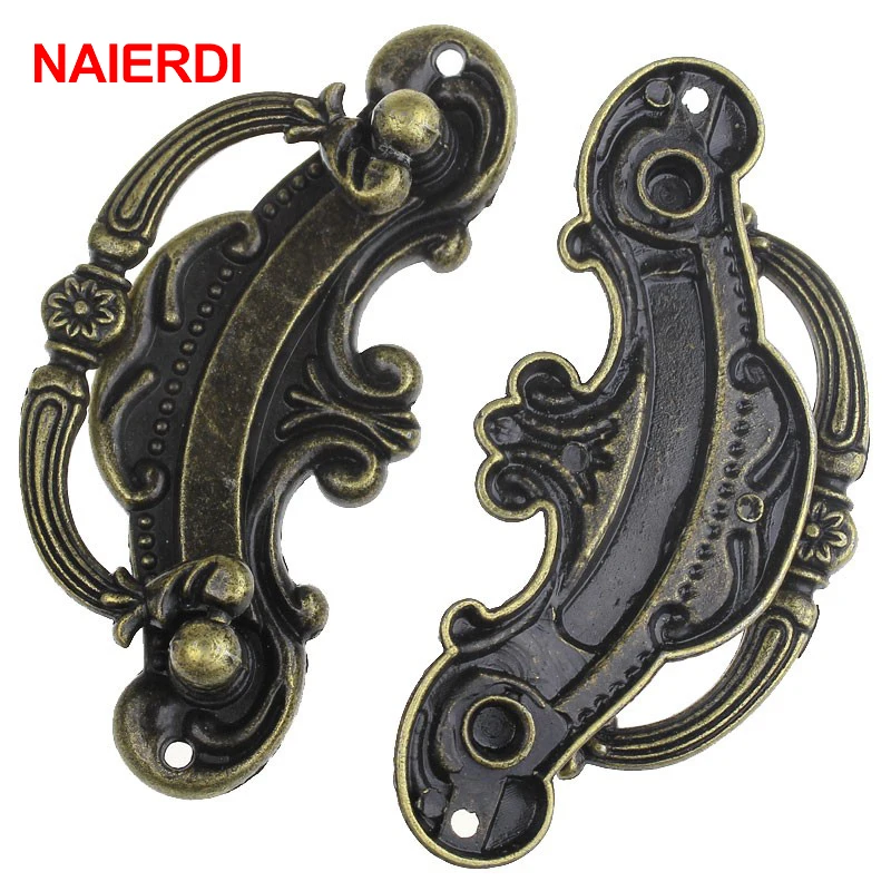 NAIERDI бронзовые европейские ручки для кухонного шкафа дверного выдвижные ящики