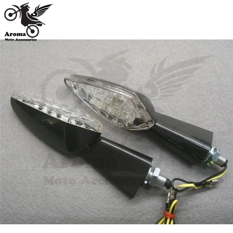

3 colors available carbon fibre silver scooter LED motocross indicator motorbike flashers moto blinker motorcycle turn signal
