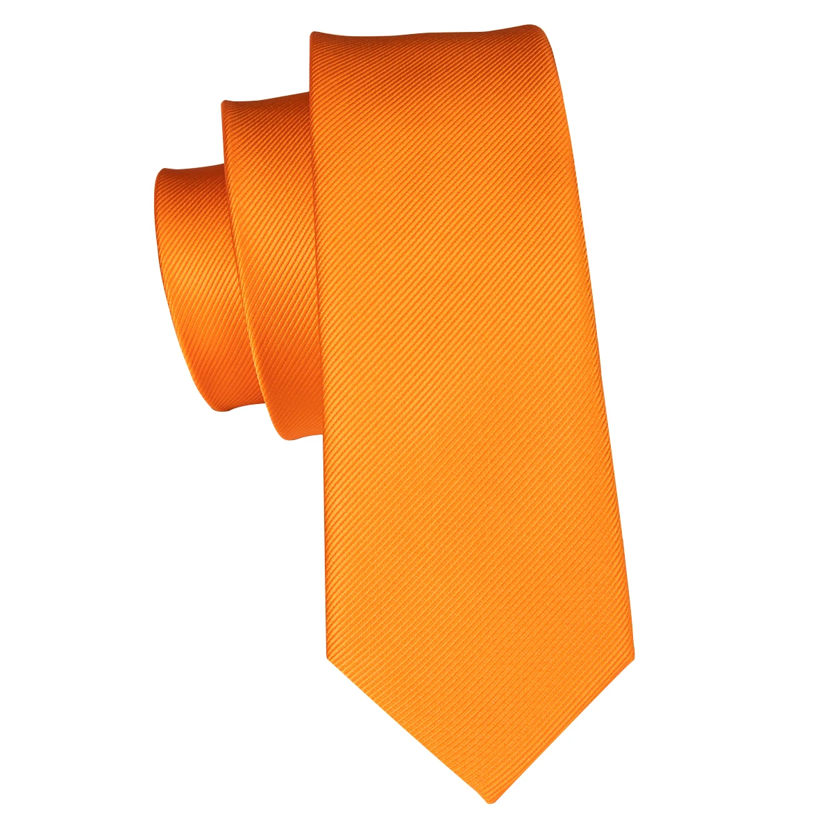 Hi-Tie, известный бренд, 5,5 см, однотонный тонкий галстук для мужчин, ярко-оранжевый цвет, узкий галстук, набор, свадебный галстук, C-3102