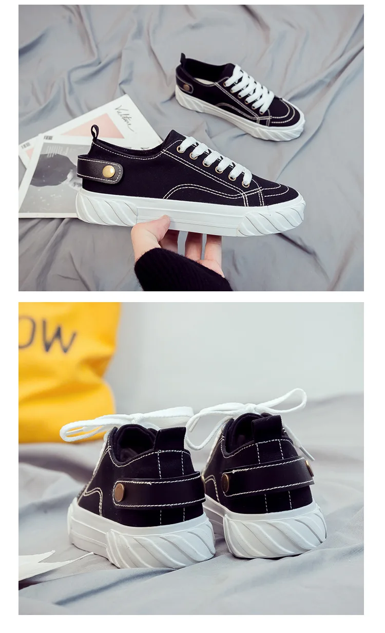 Новинка года; удобная повседневная Тканевая обувь без каблука; zapatos de mujer; женские кроссовки; цвет черный, белый; Вулканизированная обувь; X6