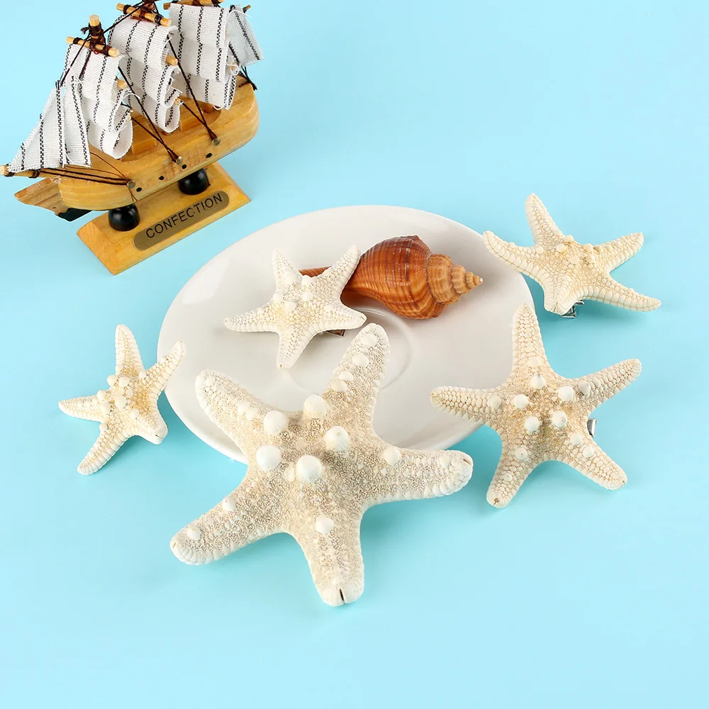 Зажимы для волос в форме морской звезды 2 шт. женские ручки с звездой элегантная