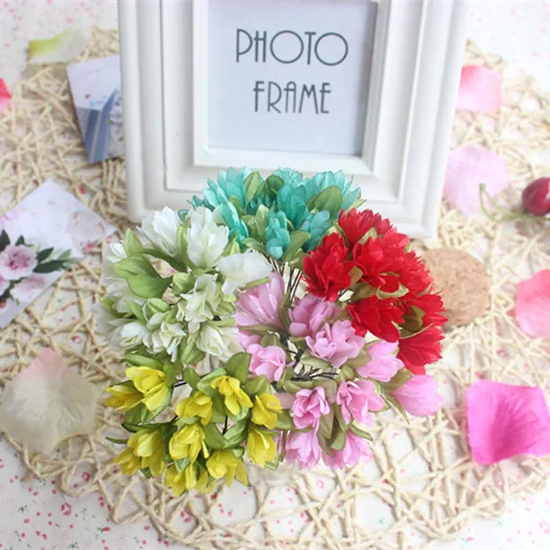 1 5 см голова 144 шт. тканевая мини Сакура искусственный шелк цветение вишни DIY букет