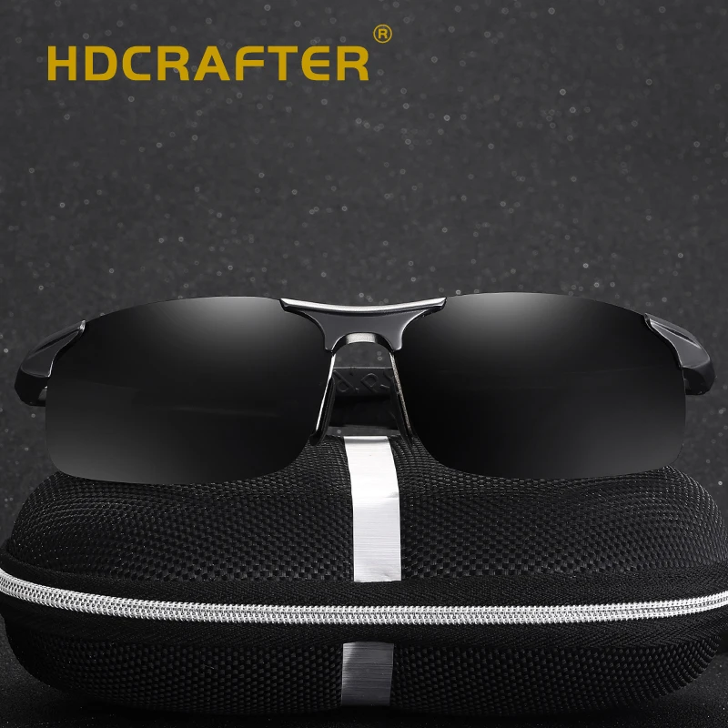 HDCRAFTER Brand Designer Polarized Sunglasses Men Aluminum Magnesium Glasses Driving Sun For Eyewear Accessories | Аксессуары для