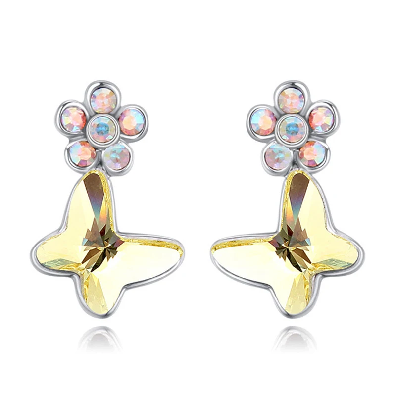 Baffin кристаллами от Swarovski бантом пирсинг серьги Мода года серьги вечерние украшения Для женщин подарок
