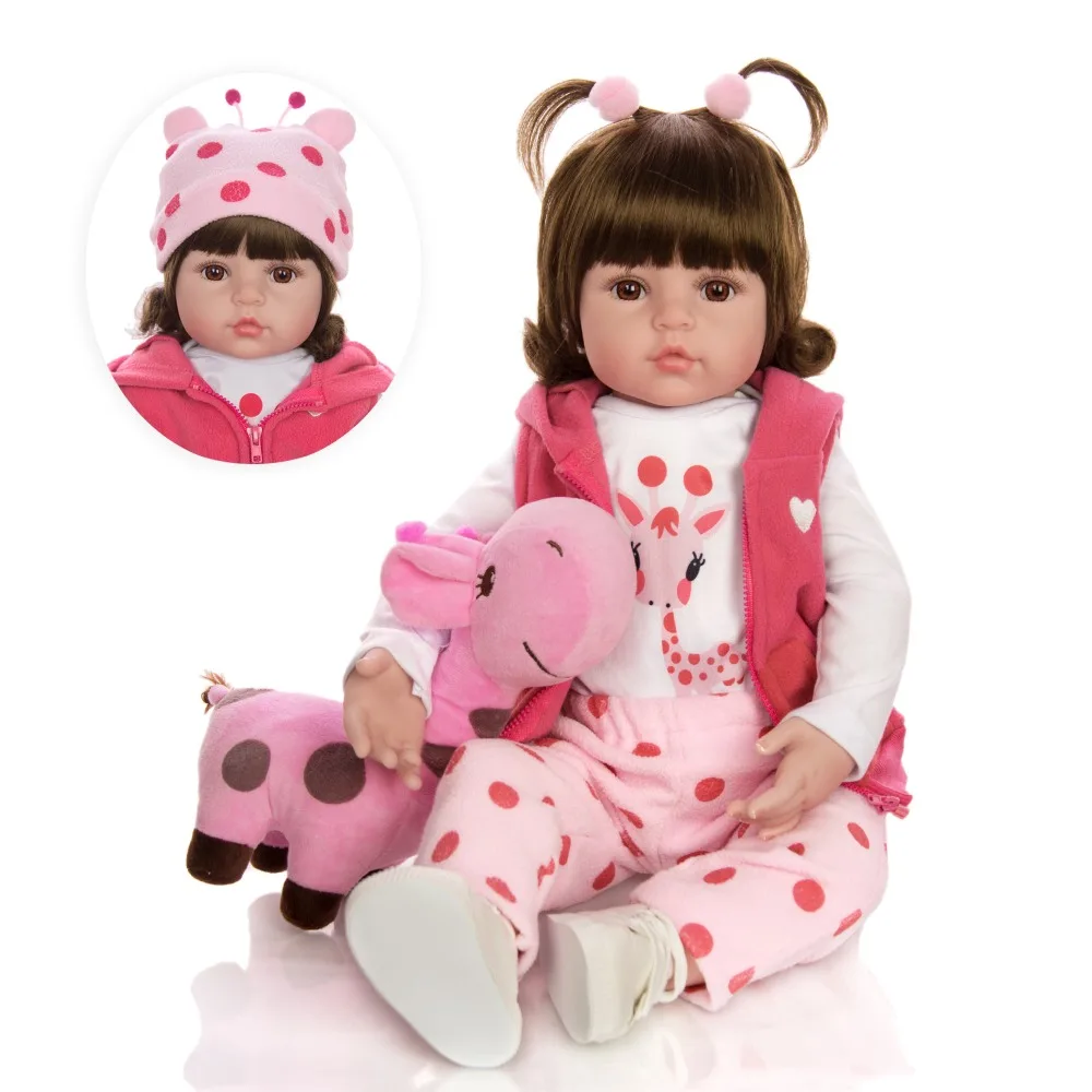 KEIUMI Baby Reborn Real Menina, мягкие силиконовые куклы Reborn Baby, подарки на день рождения, модные мягкие куклы, игрушки с жирафом, Playmate