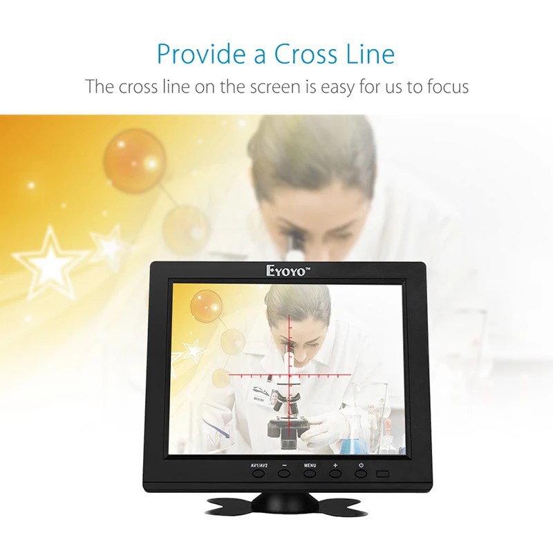 EYOYO EM08B 8 дюймов TFT lcd цветной монитор с VGA HDMI видео входным интерфейсом ips экран для