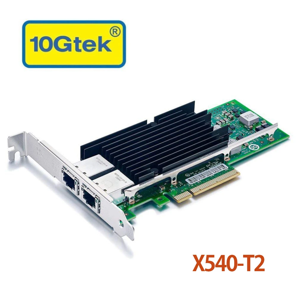 10gtek для Intel X540-T2, 10GbE конвергентный сетевой адаптер(ЮК), Медь двойной RJ45 Порты и разъёмы