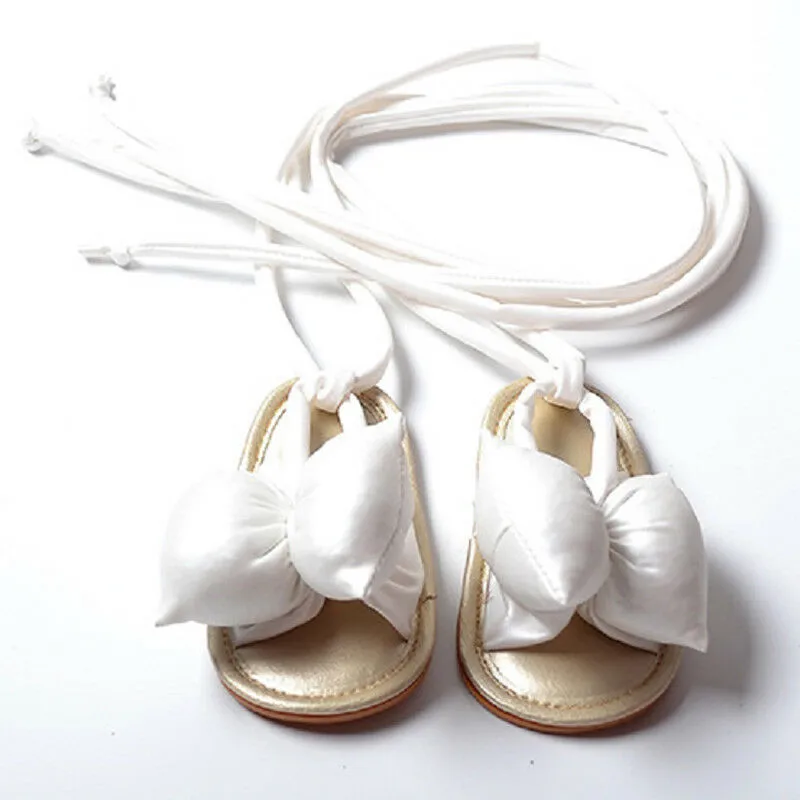 

2019 Hot Seller Baby Girl Soft Sole Sandals Toddler Infant Kids Summer Solid Shoes Bowknot Strap-on Sandal Clogs Cute Fashion
