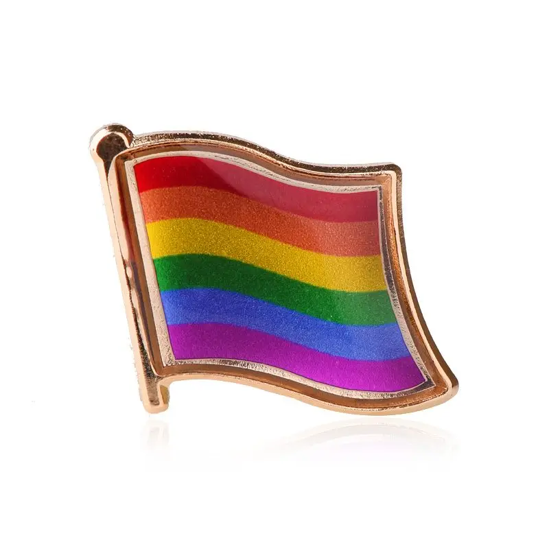 Новинка модные ювелирные изделия для гомосексуалистов ЛГБТ карта флаг Радужный
