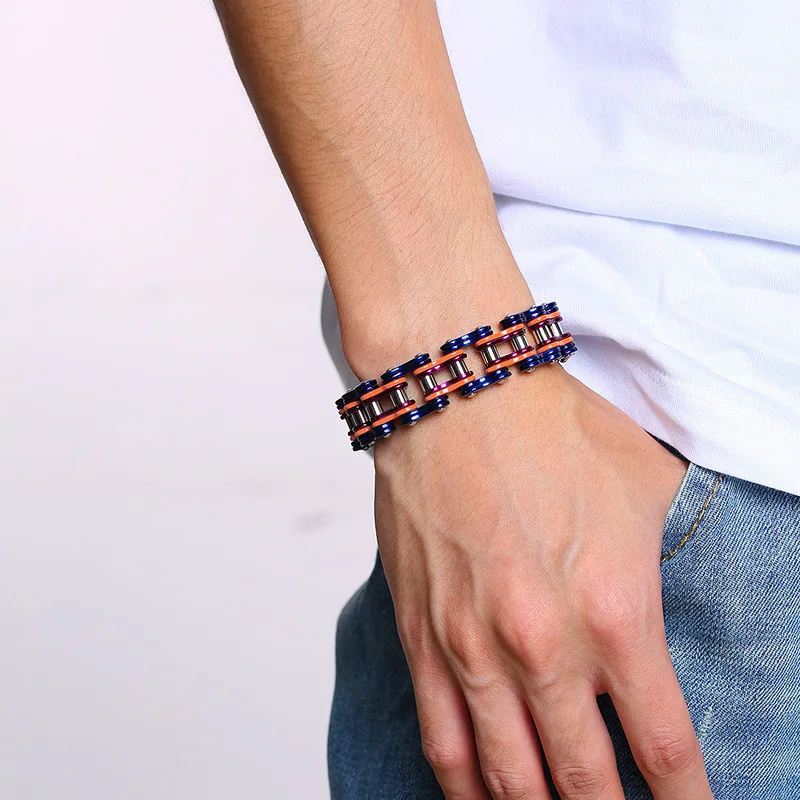 Мужской браслет цепочка из титановой нержавеющей стали|Цепочки и браслеты| |