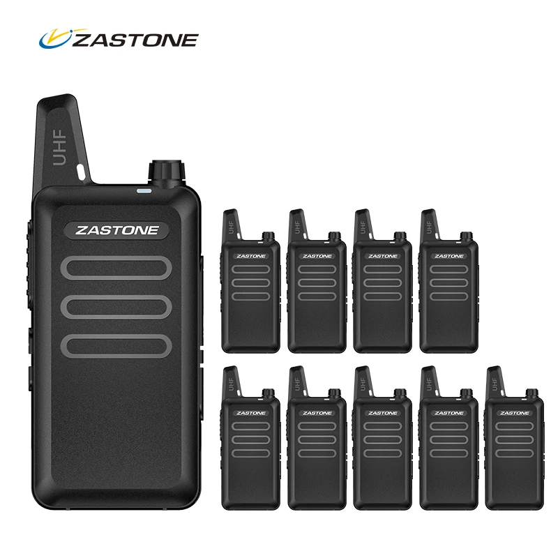 10 шт./лот Zastone ZT X6 портативная рация мини портативное радио UHF 400 470 МГц CB
