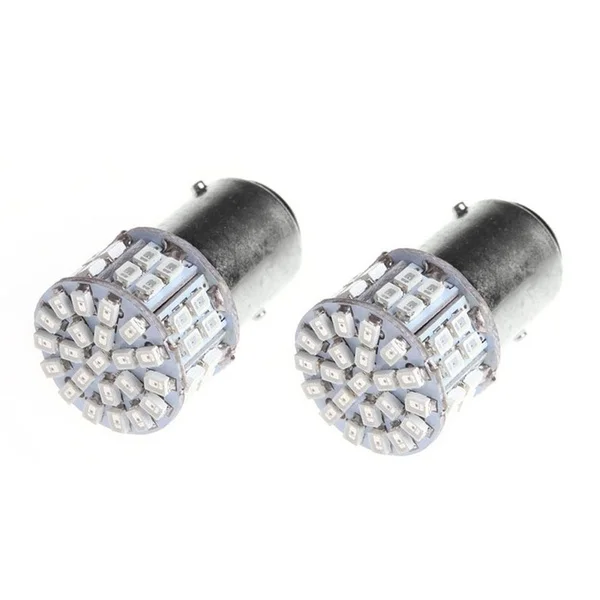Красный 1157 Bay15D 50Smd 1206 6000K 5W 12V Led свет автомобиля Стоп лампа для стоп-сигнала |
