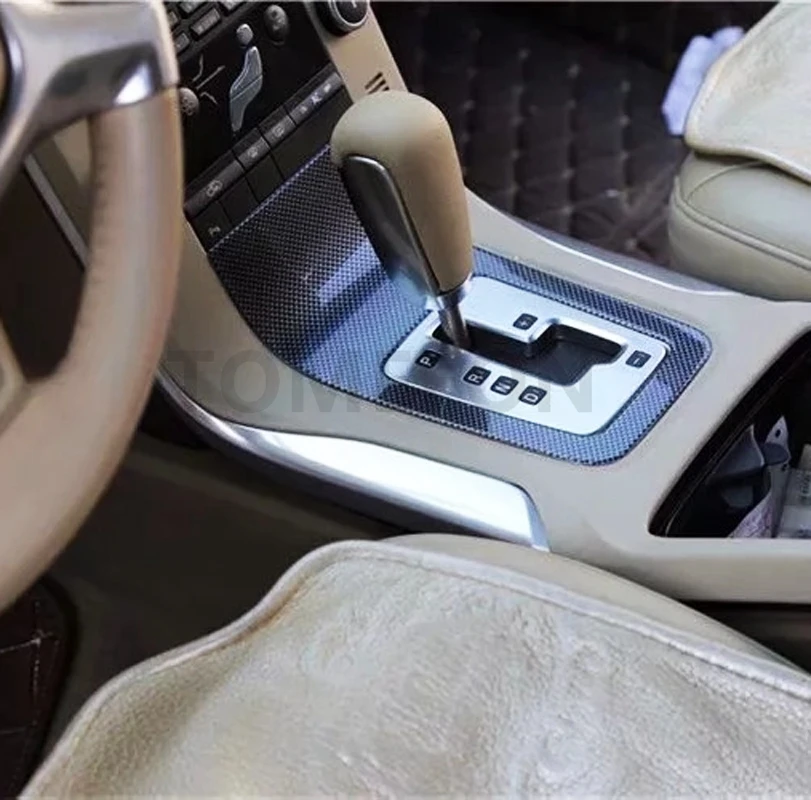 TOMEFON ABS углеродное волокно краска для Volvo S80 2009 до 2011 интерьер спереди вентиляционное отверстие переключения передач переключатель окна панель Стайлинг отделка