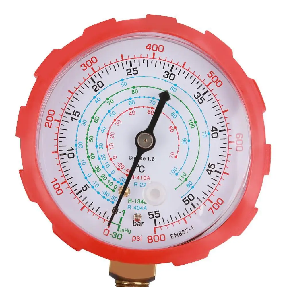 1 Set Air Manifold Gauge R134a Conditioning Refrigerant with 1.5m Charging Hoses Measuring Tools | Инструменты