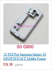 Для samsung Galaxy J5 J7 J510 J710 средняя рамка Корпус Внешняя рамка Шасси+ объектив камеры+ кнопки Запчасти