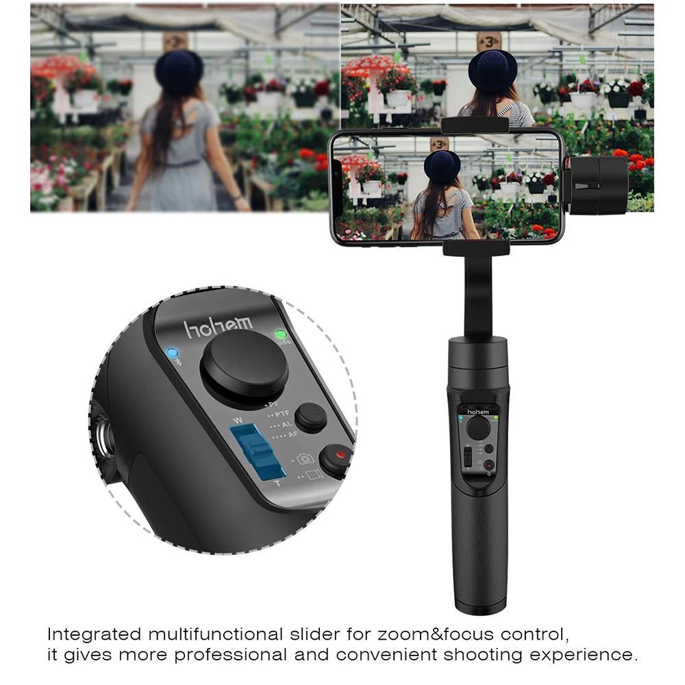 Hohem iSteady мобильный 3 осевой ручной карданный стабилизатор для экшн камеры Gopro sjcam