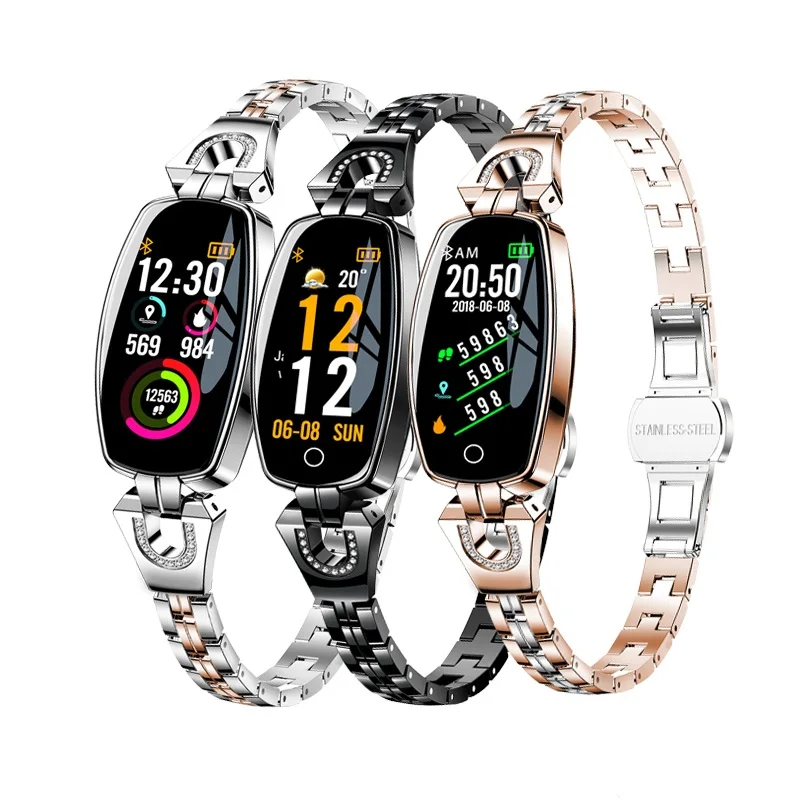 Умный Браслет H8 Ms цветные ювелирные изделия браслет с измерением пульса и