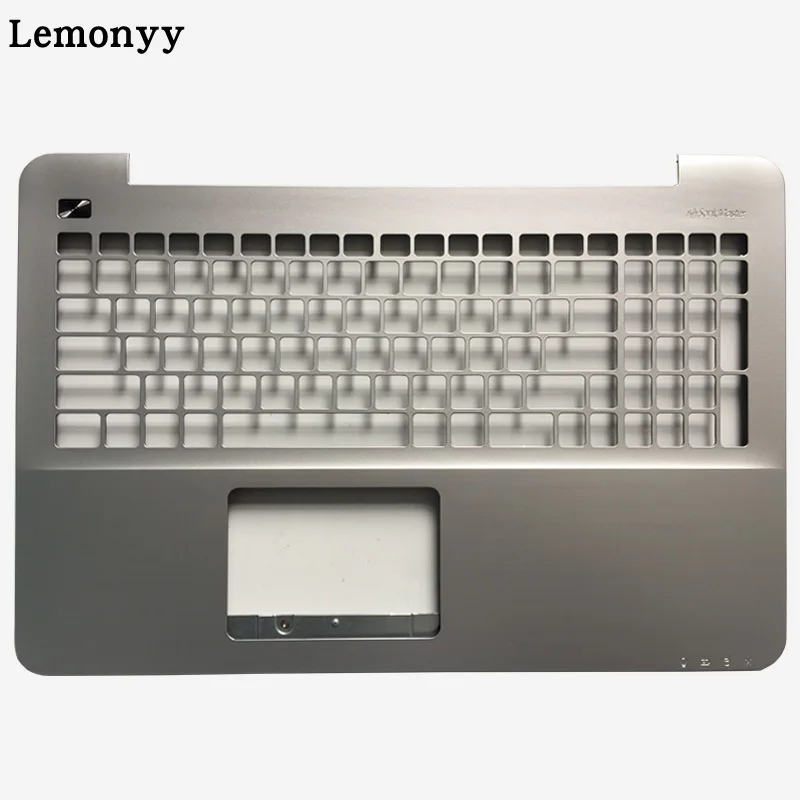 Верхняя крышка для рук ноутбука/нижний чехол с рогом для ASUS R557L R557LP R556L R556LA V555L FL5800L A555L K555L X555L - Цвет: Silver C shell