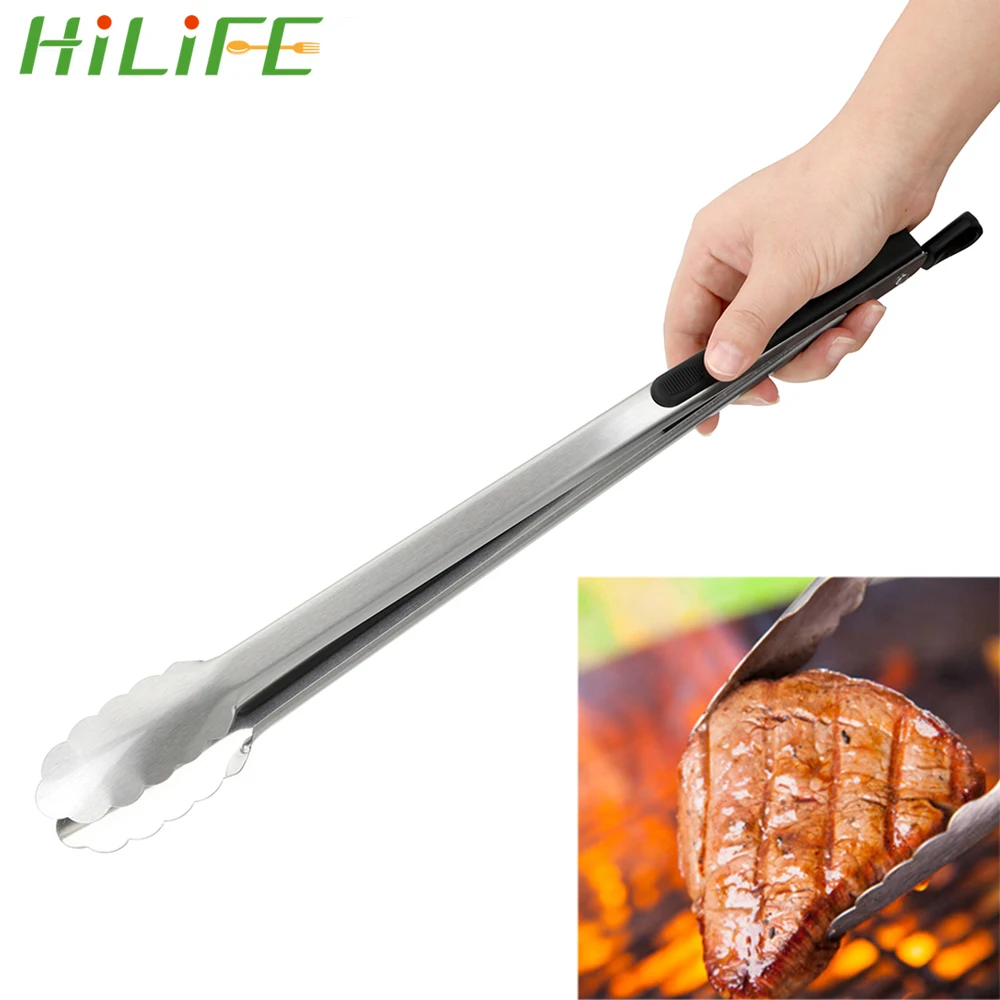 Зажим для салата HILIFE из нержавеющей стали щипцы барбекю инструменты гриля