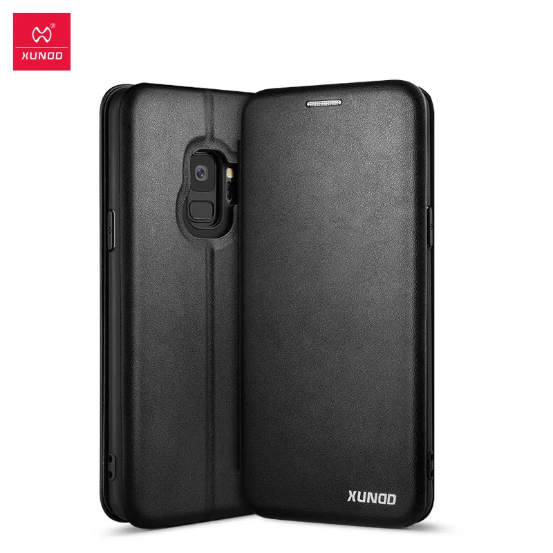 XUNDD кожаный чехол с защитой на 360 градусов для samsung Galaxy s7 edge/s8/s9 plus кошелек телефона