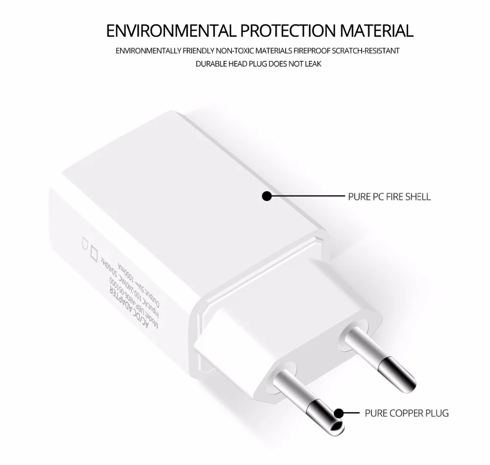 Ankndo Mini USB зарядное устройство для телефона 5 в 1 а быстрое зарядное устройство портативное зарядное устройство USB для путешествий 5 Вт адаптер EU Универсальное зарядное устройство USB адаптер питания