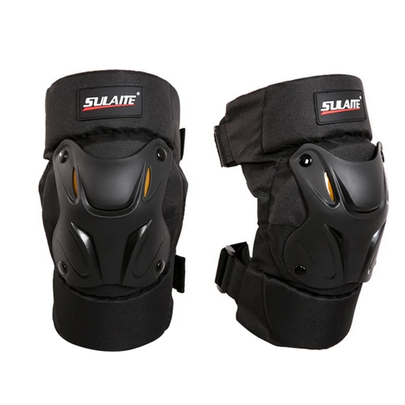 

1pair Black Motorcycle Kneepads Bicycle Protective Knee Pads Racing Knee Pads Protective Guards Accessories