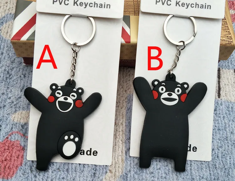 Kumamon аниме-брелок для ключей пвх фигурный брелок милые игрушки брелок держатель для ключей подарок на день рождения унисекс