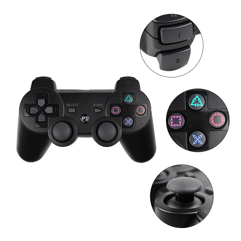 3 шт. контроллер беспроводной геймпад для PS3 джойстик консоль Dualshock sisasix SONY