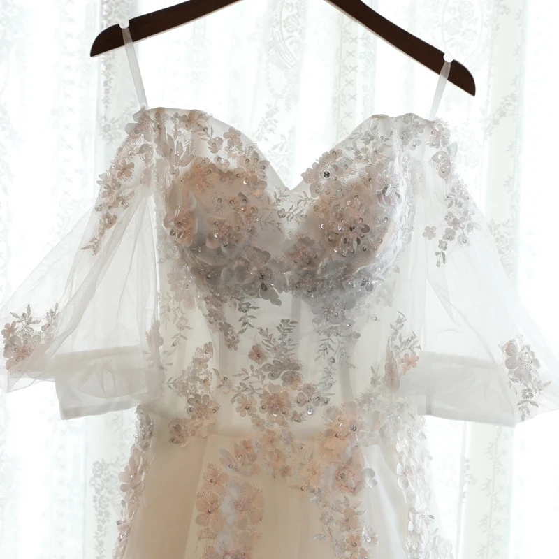Boho Винтаж кружево свадебное платье 2019 Невесты Простой sheap свадебные Настоящее
