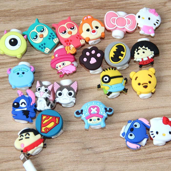 Прекрасный 30 шт/партия мультяшный usb кабель протектор для наушников линия