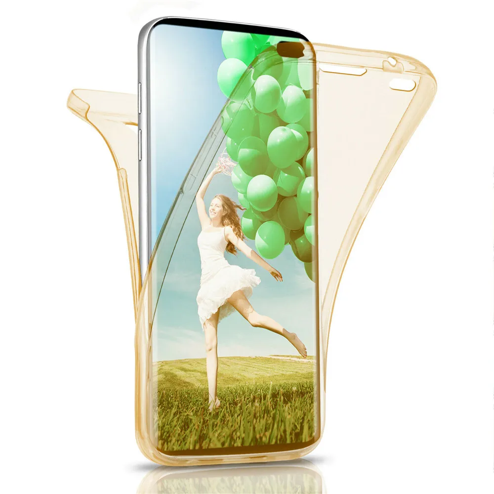 Gold Новинка 360 чехол для samsung Galaxy A50 мягкий чехол для телефона силиконовый чехол из ТПУ для samsung Galaxy M10 M20 A10 A30 A40 Fundas - Цвет: Gold