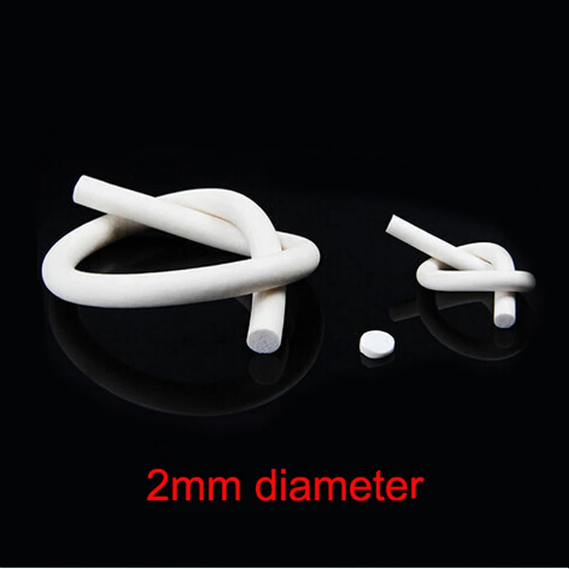 

2mm diameter white o type silicone rubber foam sealing strip weatherstrip