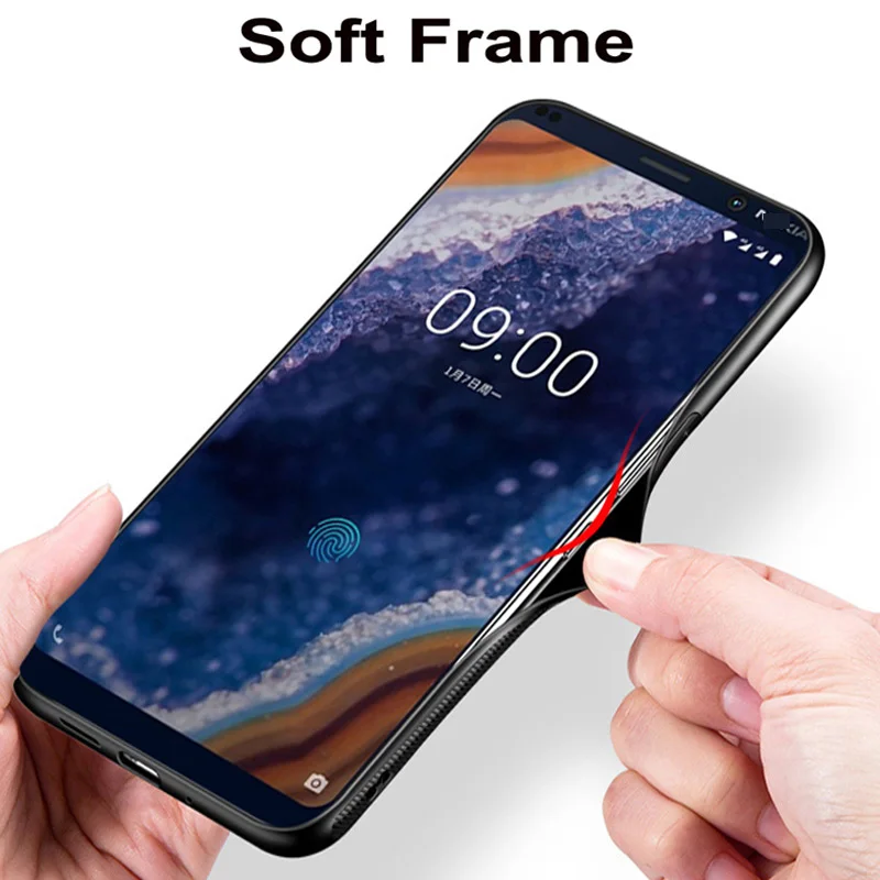 Чехол для Nokia 9 PureView, звездная звезда, закаленное стекло, жесткий чехол для телефона, для Nokia 9, чистый вид, стеклянная оболочка, Nokia9 PureView, сумка