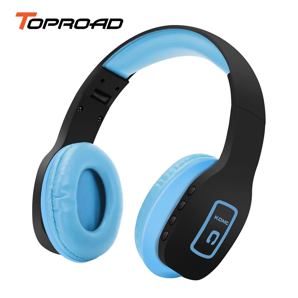 Toproad складная стерео гарнитура Bluetooth Беспроводной 4.1 наушники с микрофоном музыку