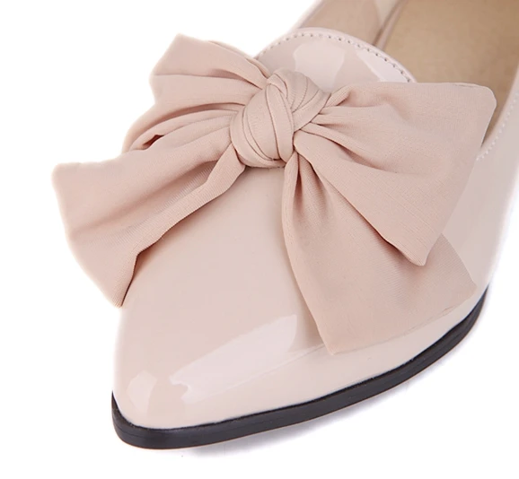 Новое прибытие Боути Дамы Квартиры обувь женская Большой размер 32-43 Острым Носом