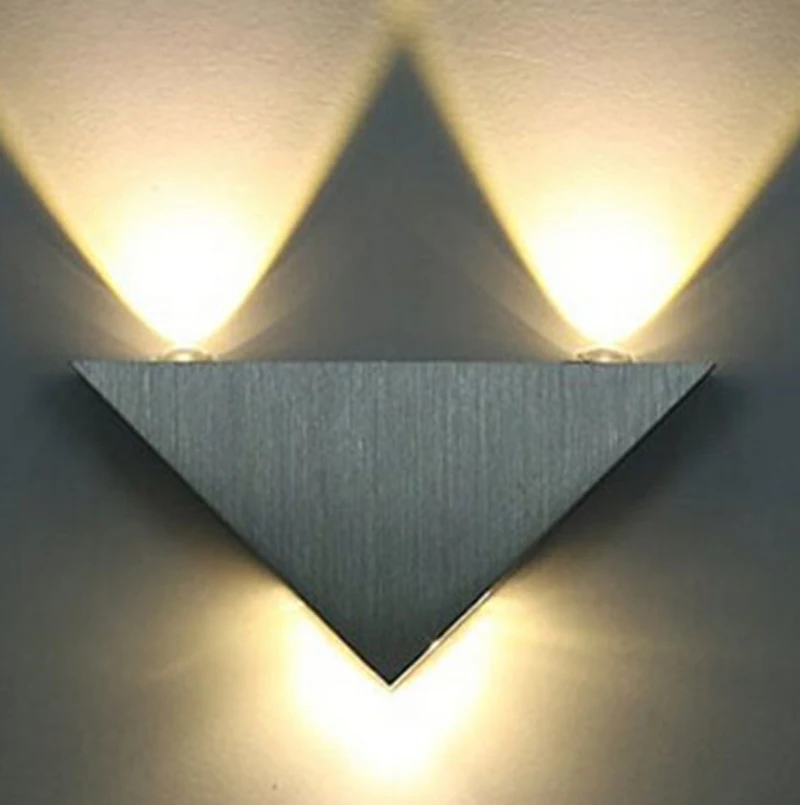 Алюминиевый треугольный светодиодный настенный светильник Kitop 3 Вт | Лампы и