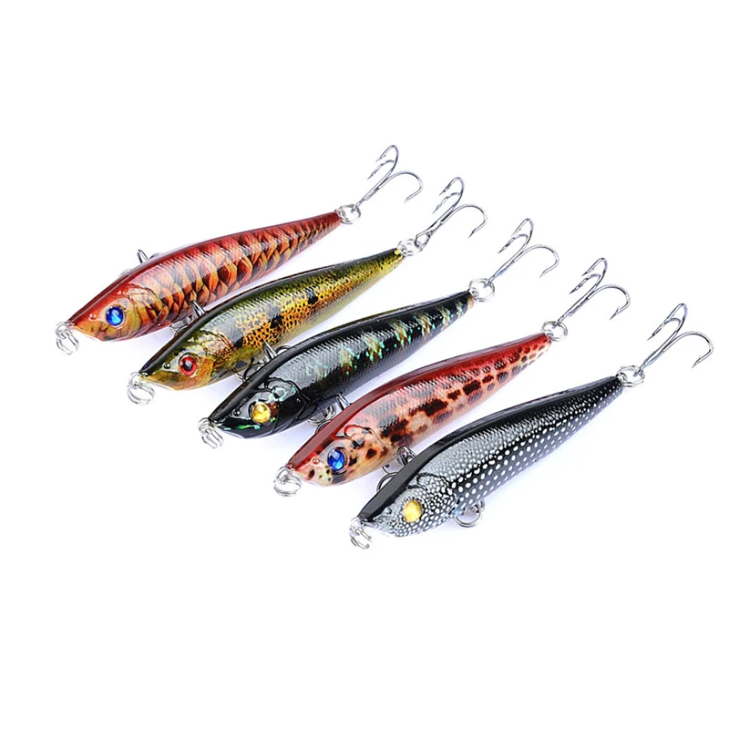 5 шт./лот приманки в виде гольяна воблеры кренкбейты медленно тонущие настоящая