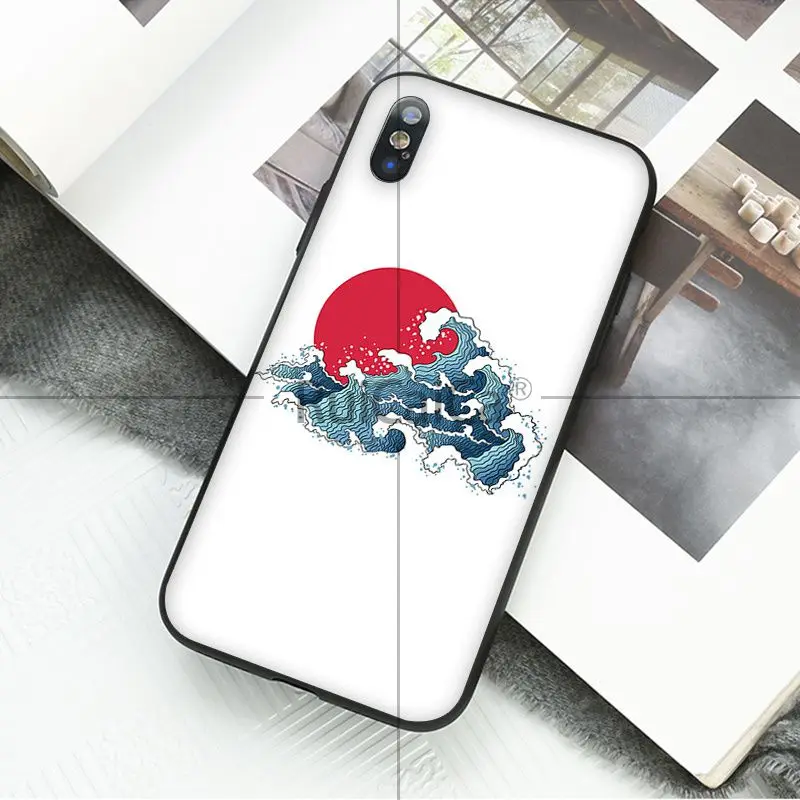 Ruicaica Hokusai большая волна Kanagawa окрашенные аксессуары для телефонов Чехол iPhone X XS MAX 6
