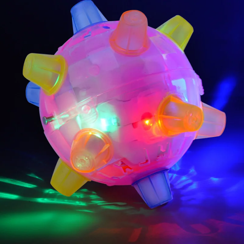 Мигающий собачий мяч для игр с музыкой детский светодиодные игрушки домашних