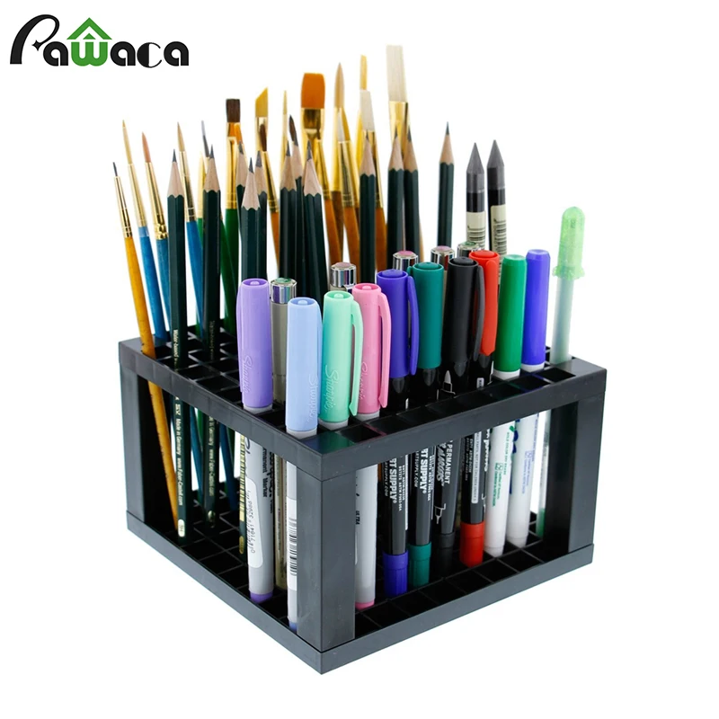 Пластиковый держатель для карандашей и кистей с 96 отверстиями настольная
