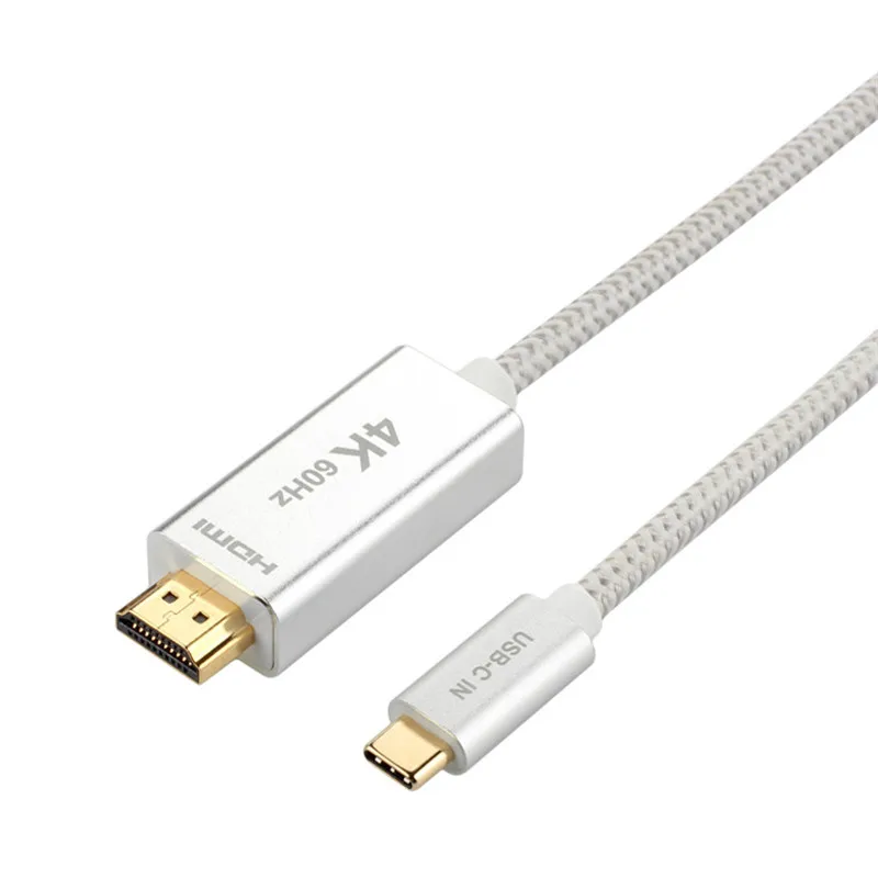 Плетеный 4K * 2K 3D 60Hz 3 фута 6 футов 10 USB 1 type-c USB-C male To HDMI HD адаптер кабель hdmi usb type C м 2 |